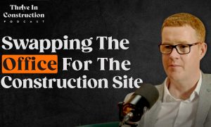 Peter Kelly discussing sustainable construction on the Thrive in Construction podcast