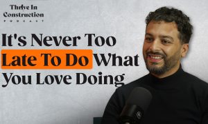 Amo on the thrive in construction podcast discussing energy